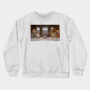 The Last supper CAT meme Crewneck Sweatshirt